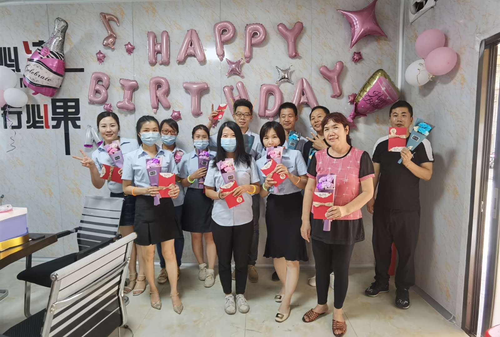 美樂斯第一、二季度員工生日會，我們很慶幸，與你一起成長！